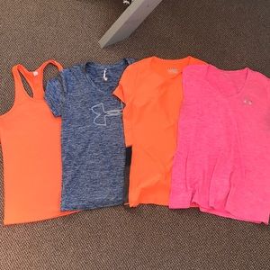 Lot of 4 Under Armour shirts